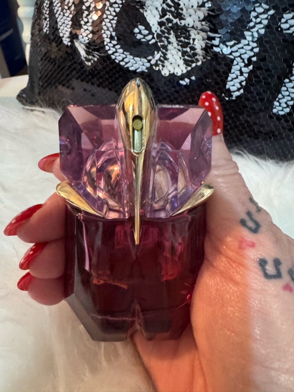 Alien by Thierry Mugler Inspired Purple & Gold Bottle